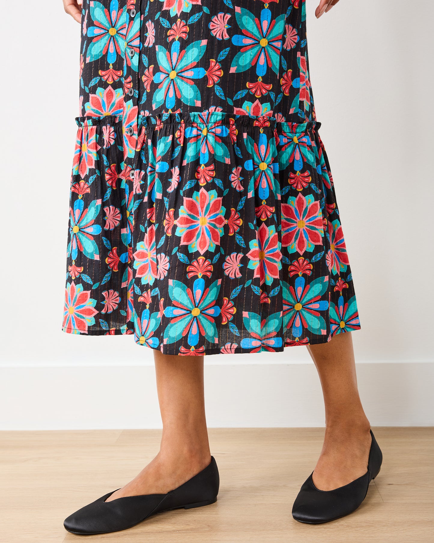 Mid Century Medallion - Perry Skirt - Ink - Printfresh