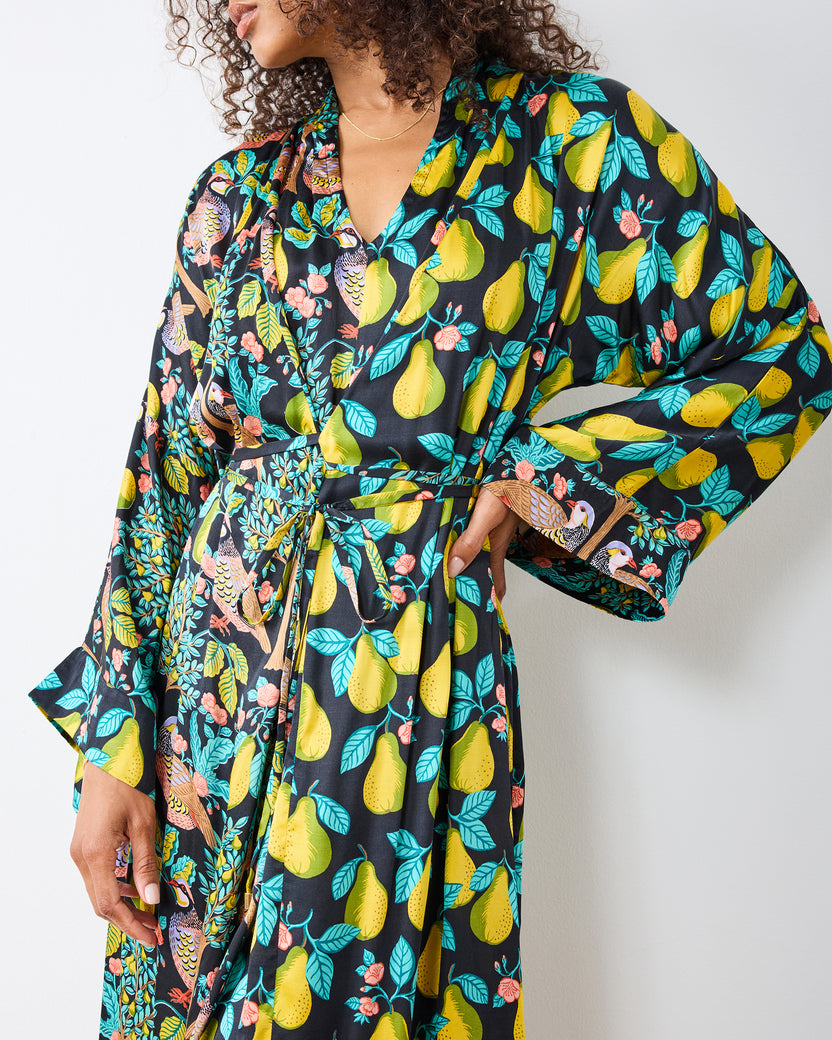 Partridge In A  Pear Tree - Dulce Dress - Ink - Printfresh
