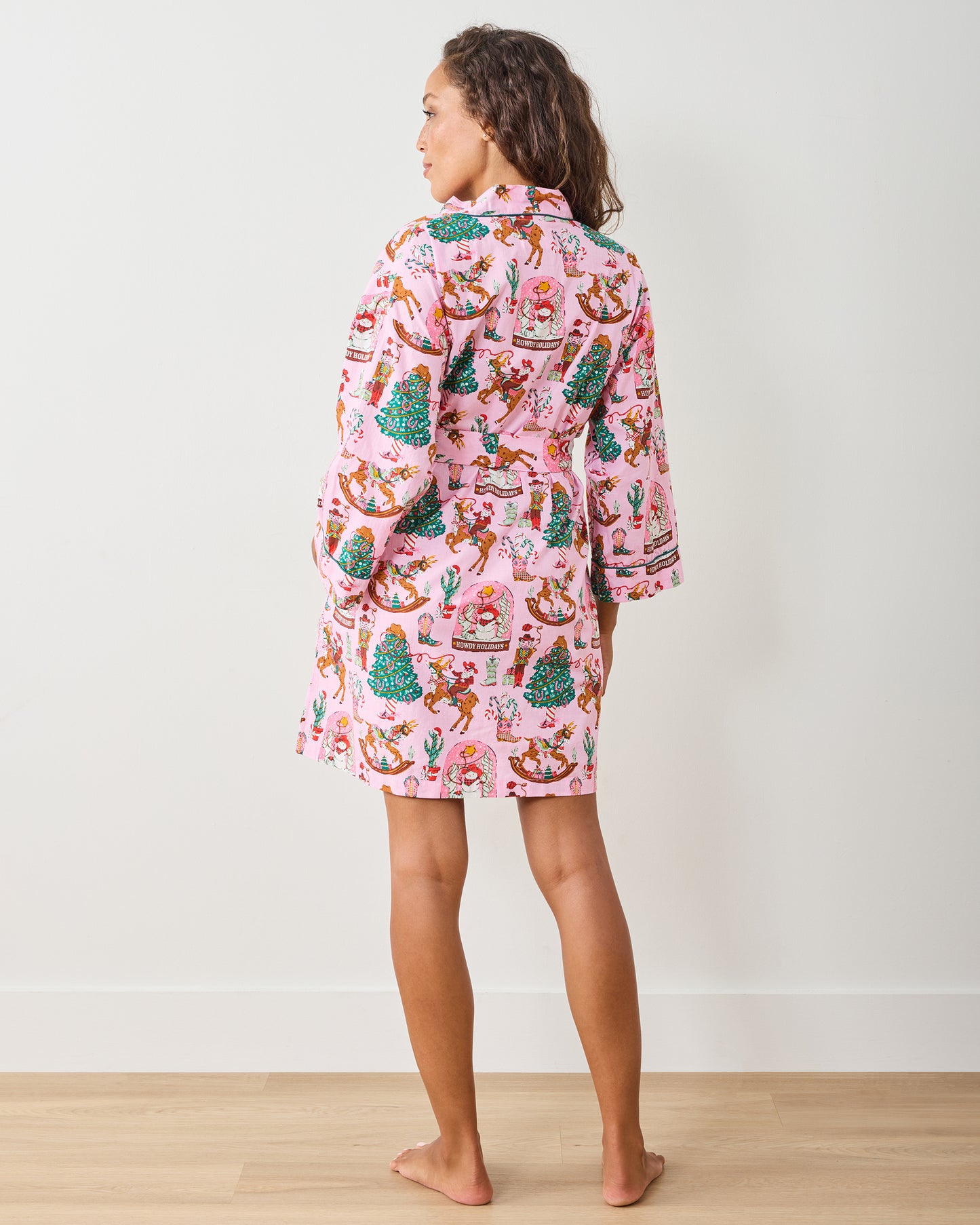 Cowboy Christmas - Getting Ready Robe - Pink Boots - Printfresh