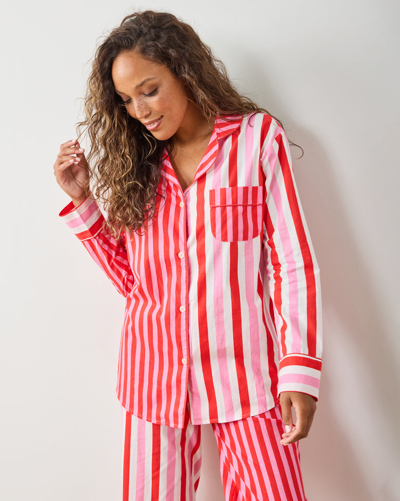 Gift Wrapping - Long PJ Set - Peppermint Swirl
