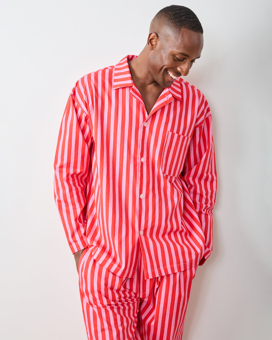 Gift Wrapping - Men's Long PJ Set - Peppermint Swirl - Printfresh