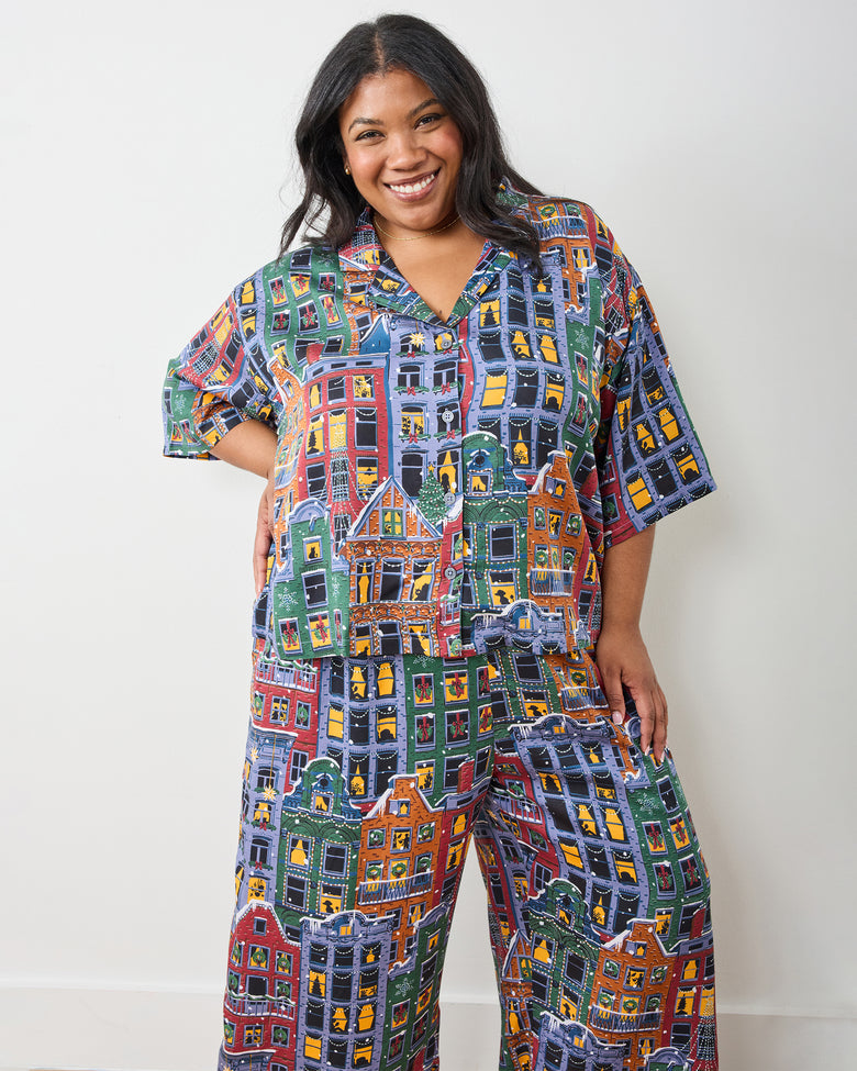 Manhattan Christmas - Eco Satin Wildest Dreams Set - Cozy Brownstone