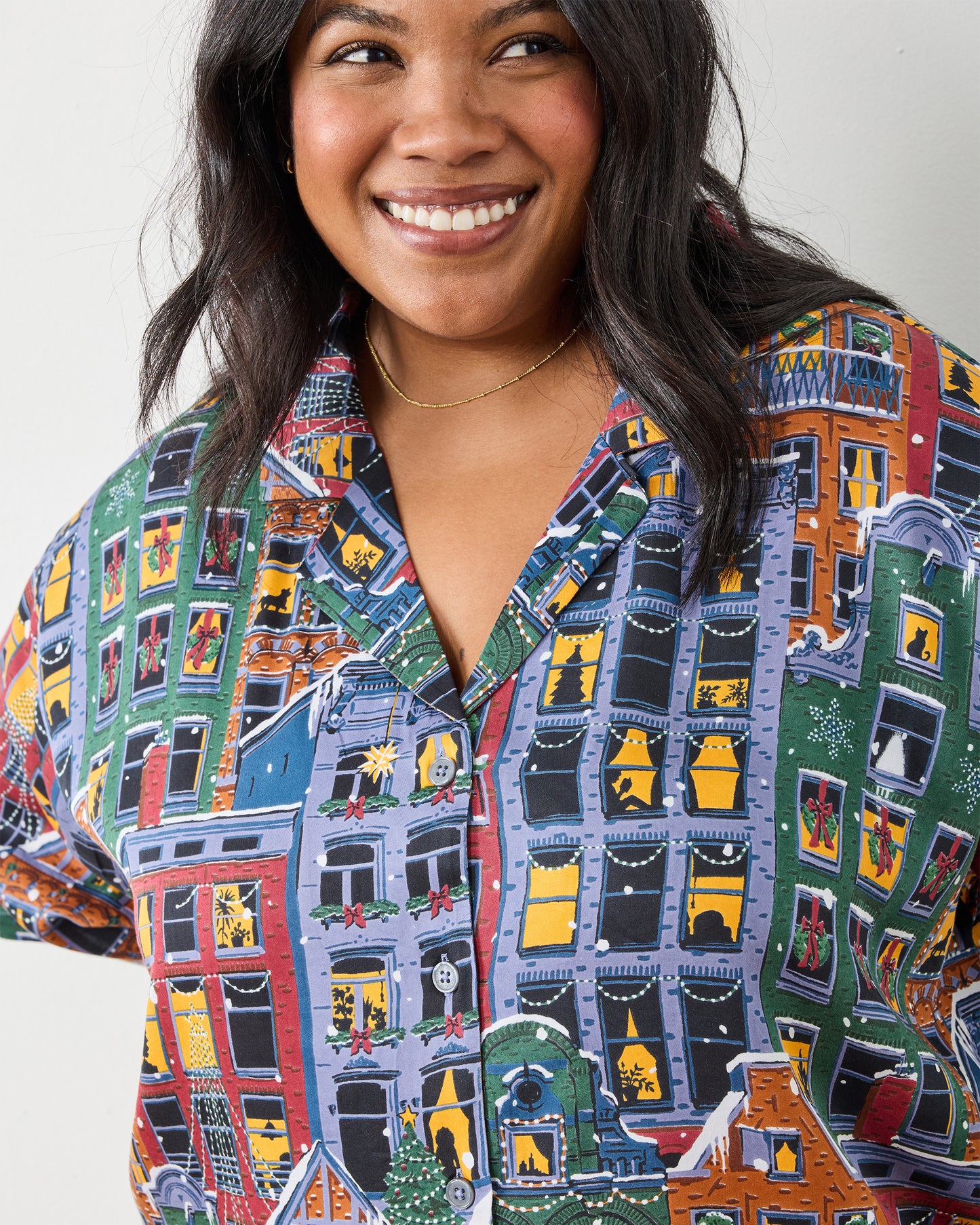 Manhattan Christmas - Eco Satin Wildest Dreams Set - Cozy Brownstone