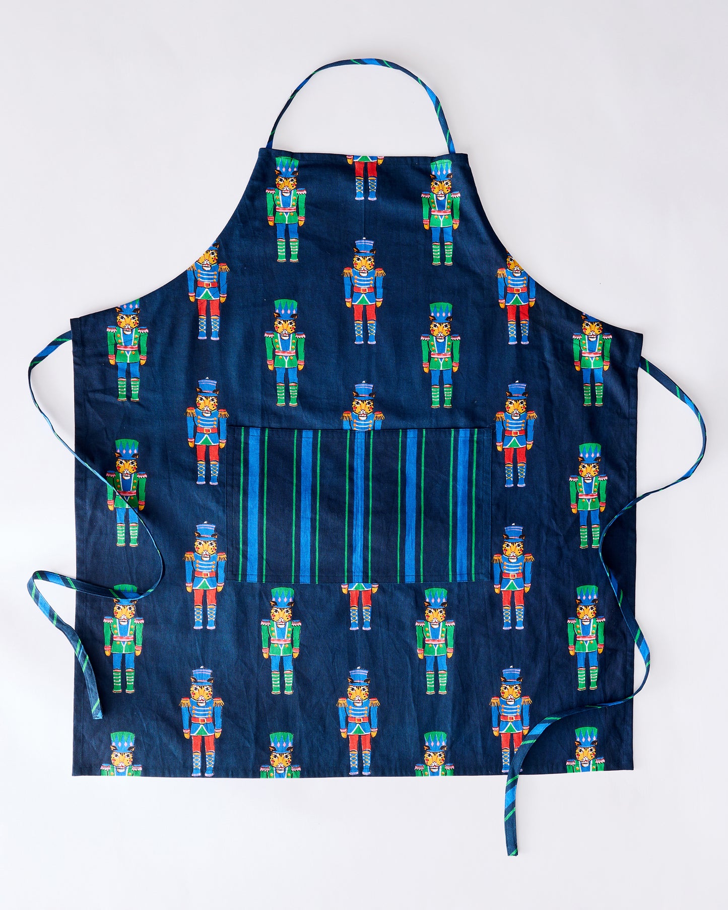Leopard Nutcrackers - Apron - Navy - Printfresh