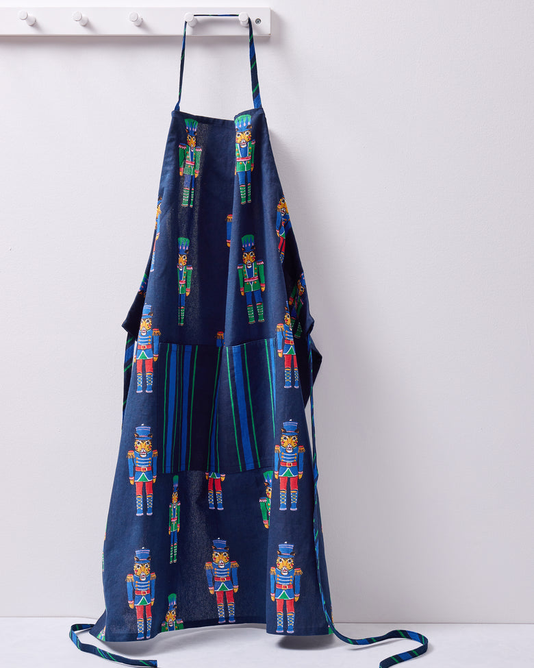 Leopard Nutcrackers - Apron - Navy - Printfresh