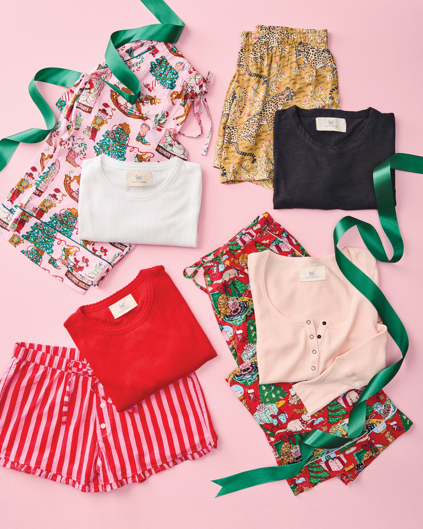 Candy Crimson - Pointelle Long Sleeve - Shirt - Printfresh