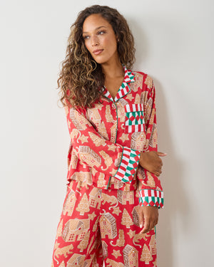 Gingerbread Party - Eco Satin Rittenhouse Set - Ruby