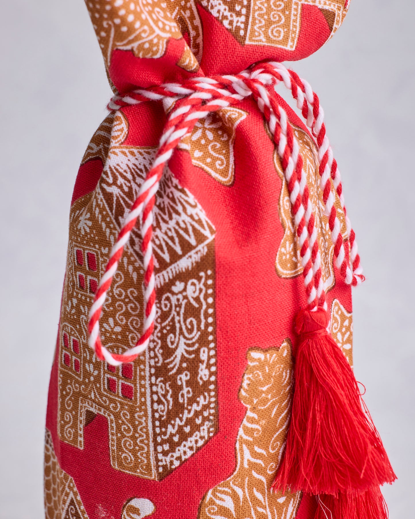 Gingerbread Party - Wine Bag - Ruby - Printfresh