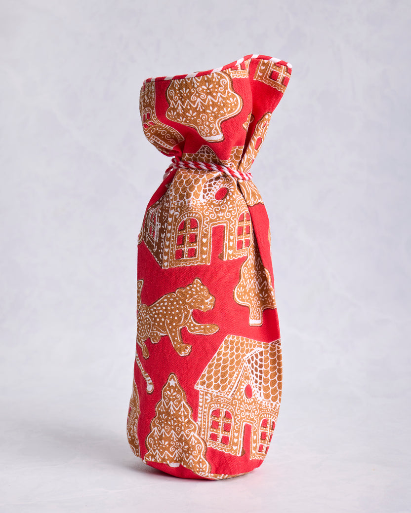 Gingerbread Party - Wine Bag - Ruby - Printfresh