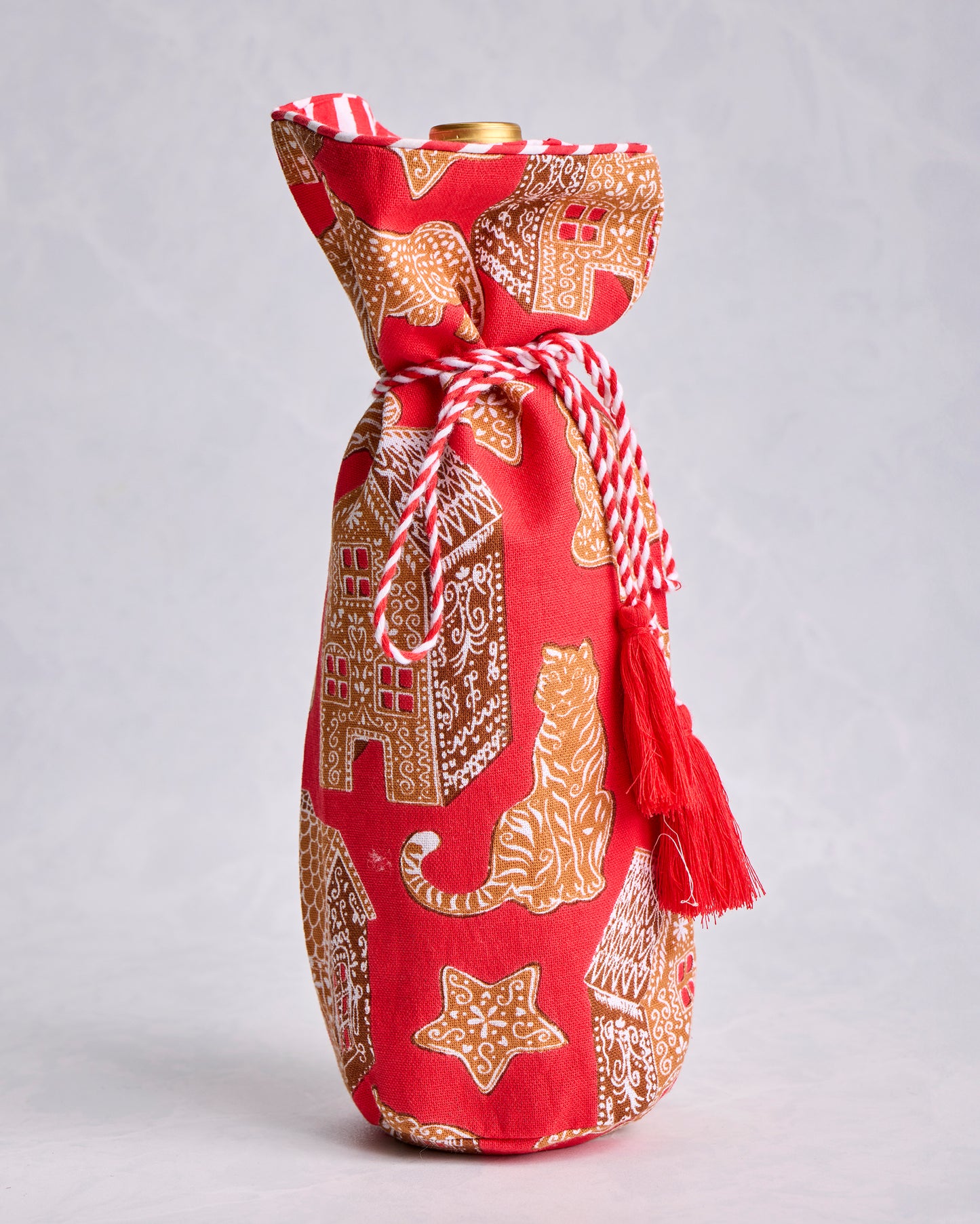 Gingerbread Party - Wine Bag - Ruby - Printfresh