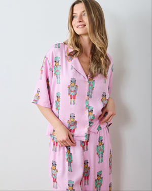 Leopard Nutcrackers - Eco Satin Wildest Dreams Set - Pink Candy Cane