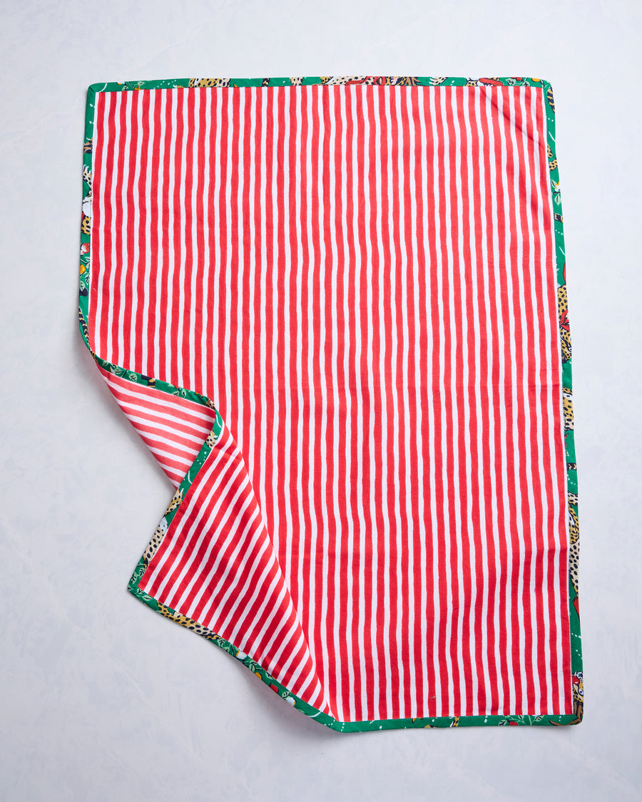 Very Merry Bagheera - Tea Towel Set of 2 - Mistletoe - Printfresh