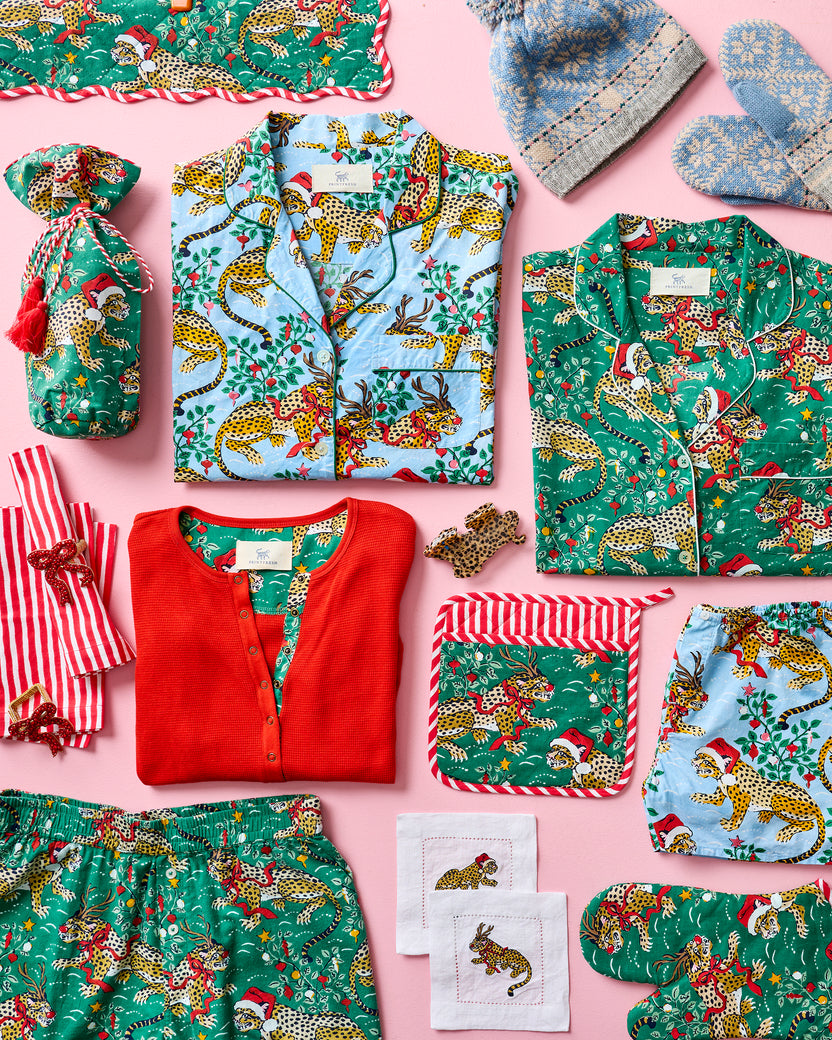 Very Merry Bagheera - Bradshaw Boxer - Pale Blue - Printfresh