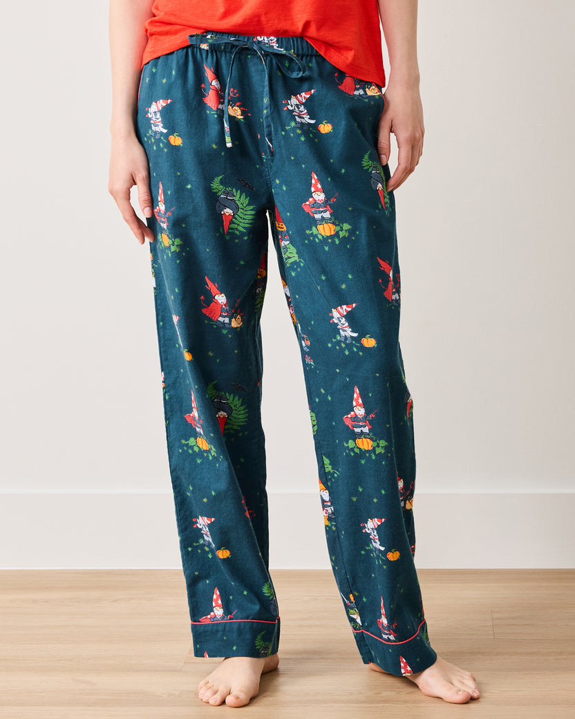 Mischief Night - Lightweight Flannel PJ Pants - Nightfall Blue - Printfresh