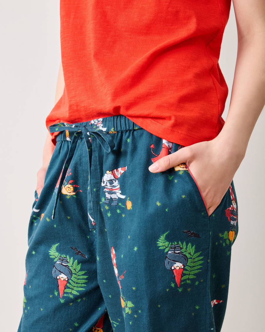 Mischief Night - Tall Lightweight Flannel PJ Pants - Nightfall Blue - Printfresh