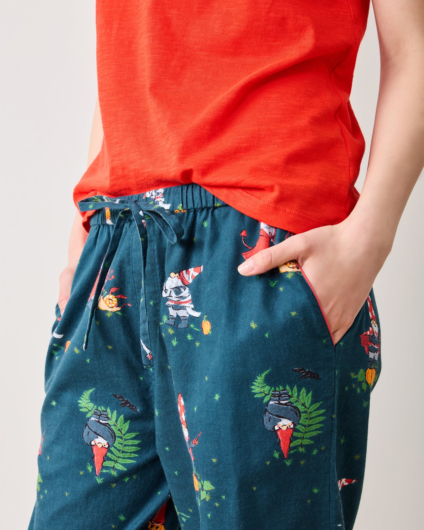 Mischief Night - Lightweight Flannel PJ Pants - Nightfall Blue - Printfresh