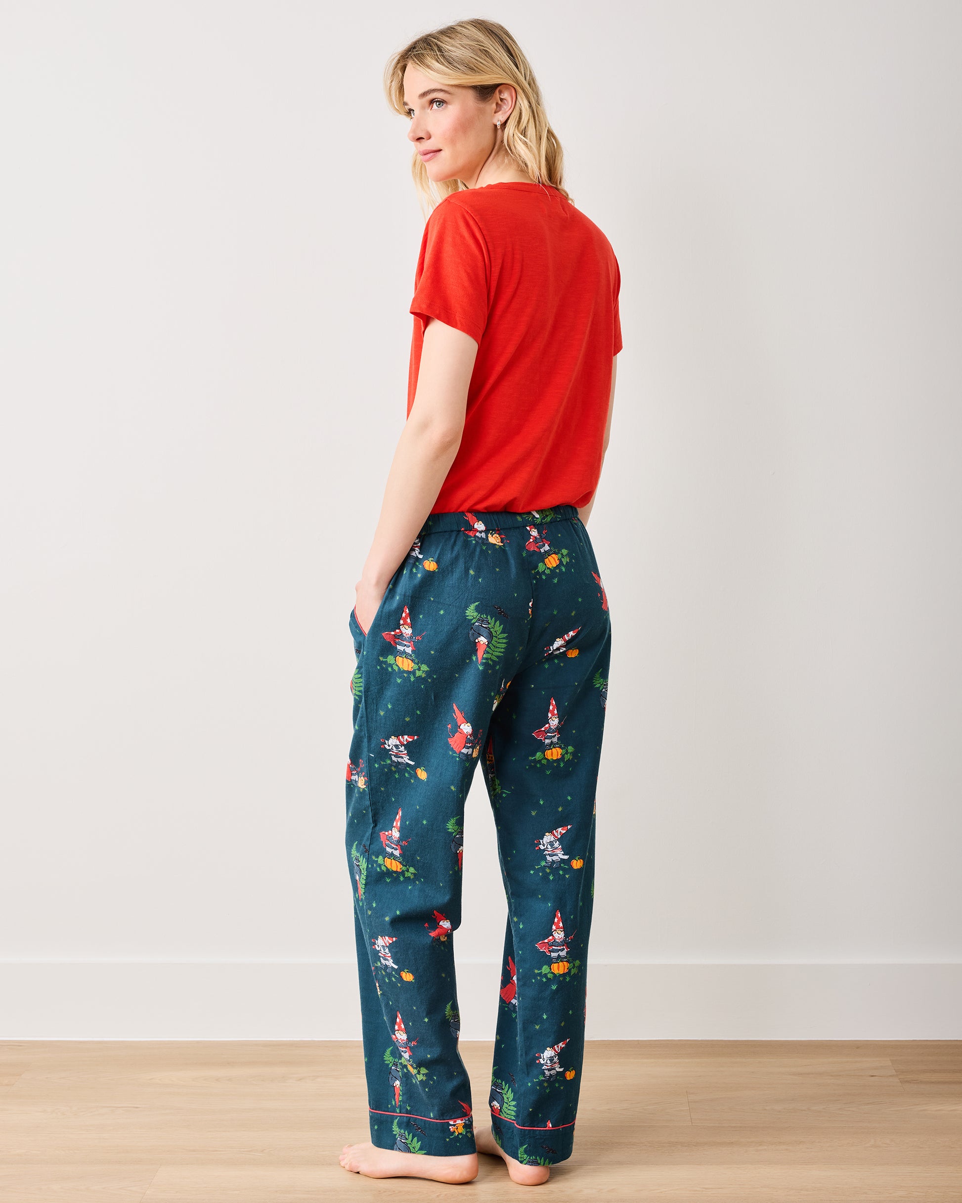 Mischief Night - Lightweight Flannel PJ Pants - Nightfall Blue - Printfresh