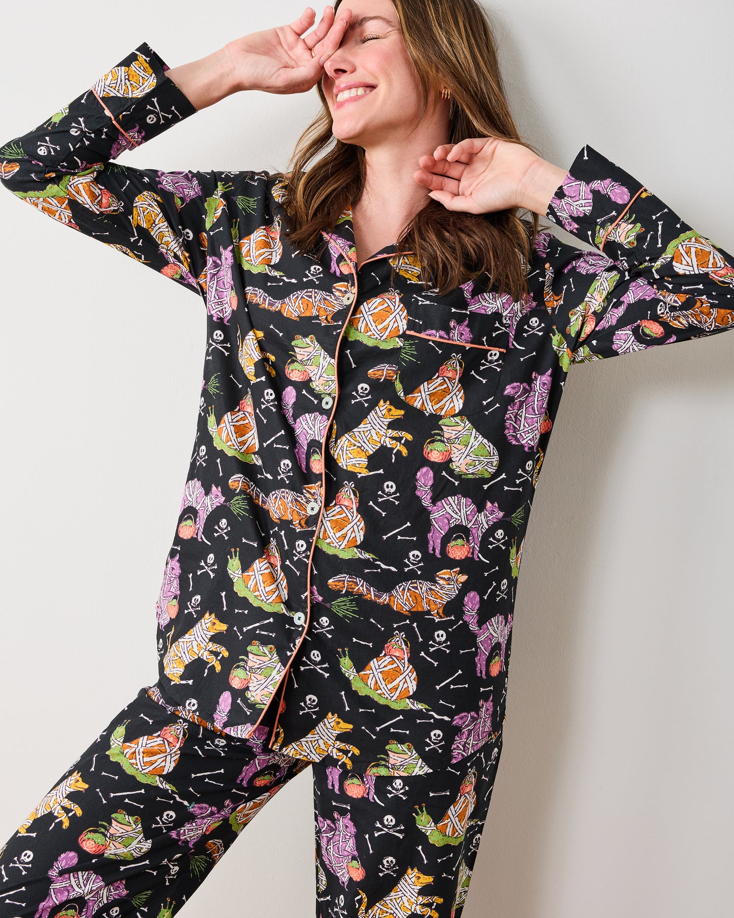 Monster Mash - Long PJ Set - Haunted House - Printfresh