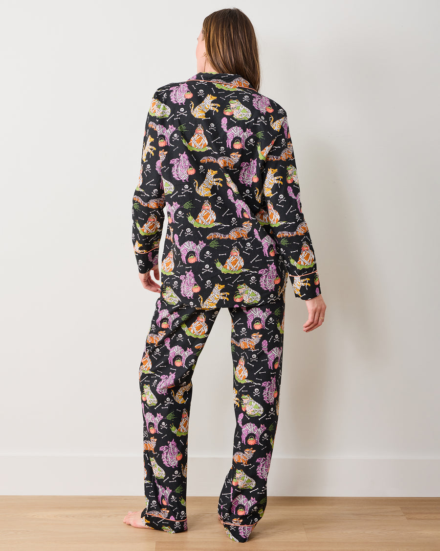 Monster Mash - Petite Long PJ Set - Haunted House - Printfresh