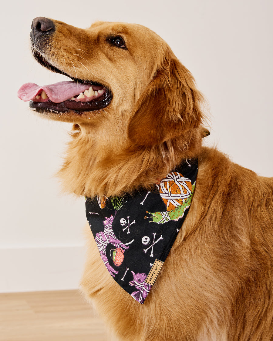 Monster Mash - Pet Bandana - Haunted House - Printfresh