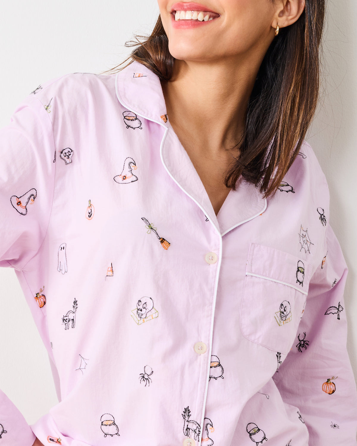 October Traditions - Long PJ Set - Purple Spell - Printfresh