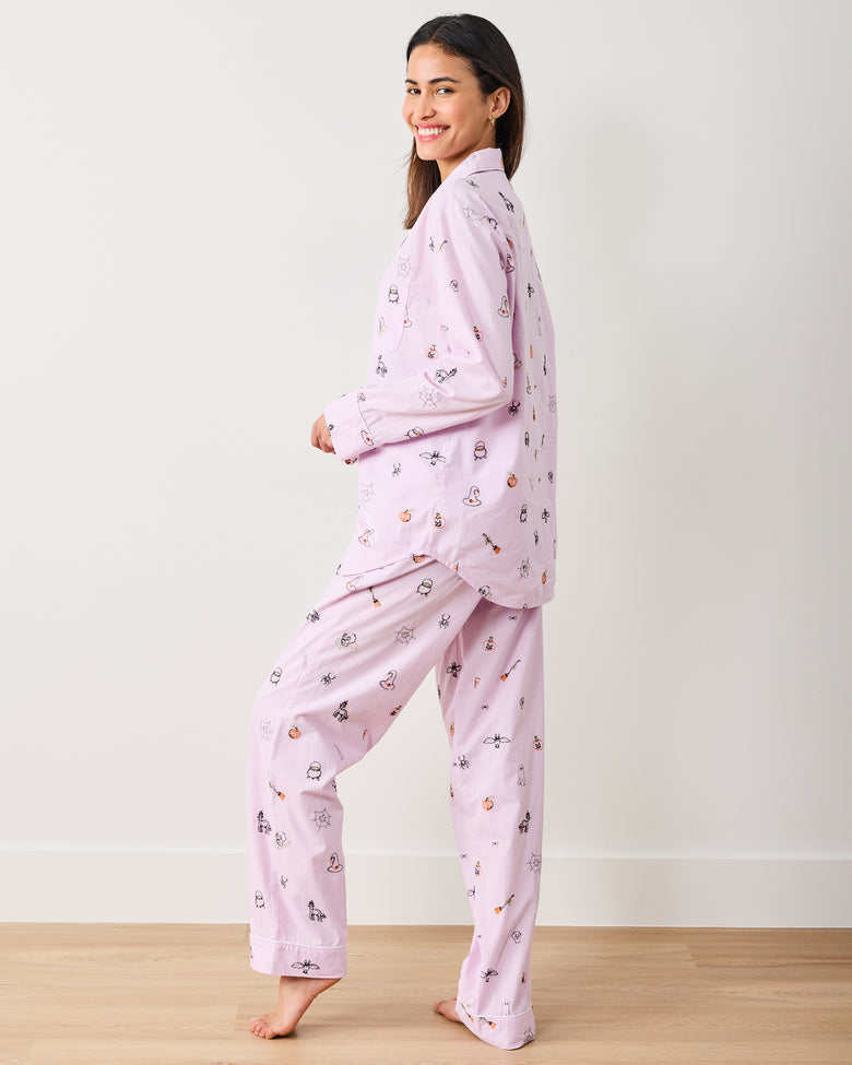 October Traditions - Long PJ Set - Purple Spell - Printfresh