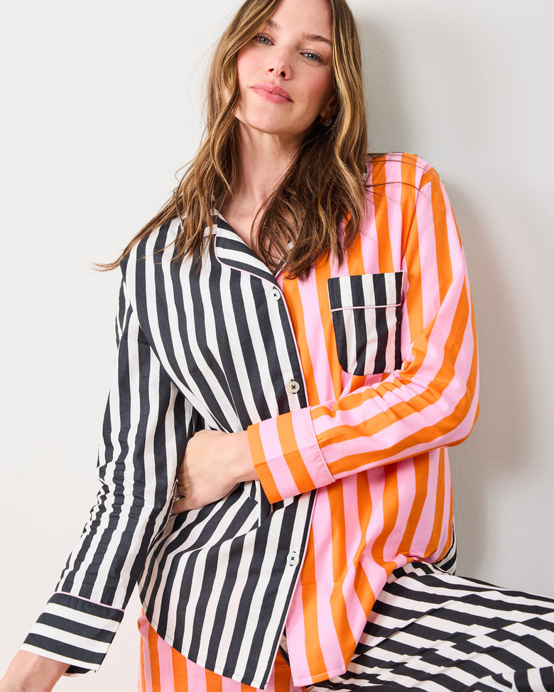 Showtime Stripes - Tall Long PJ Set - Skeleton Candy - Printfresh