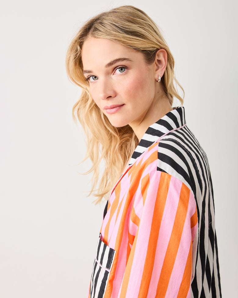 Showtime Stripes - Sleep Shirt - Skeleton Candy - Printfresh