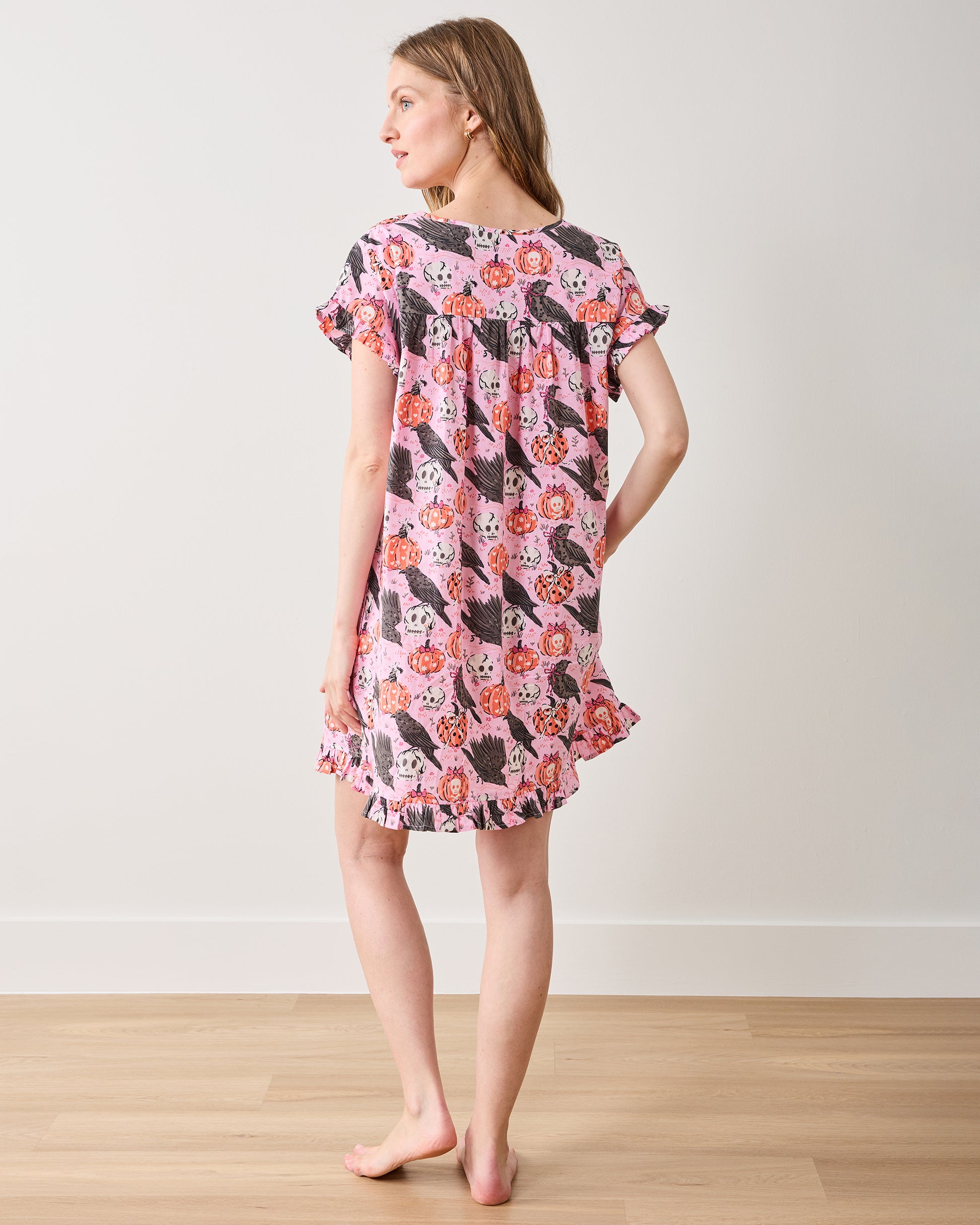 Sleepy Hollow - Pintuck Nightgown - Nevermore Pink - Printfresh