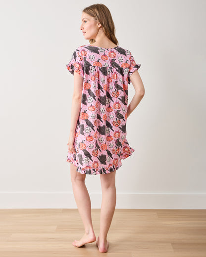 Sleepy Hollow - Pintuck Nightgown - Nevermore Pink - Printfresh