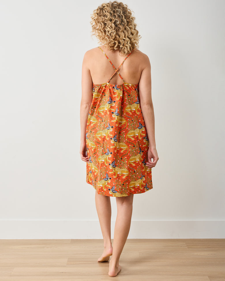 Witchy Bagheera - Cami Nightgown - Pumpkin Spice - Printfresh