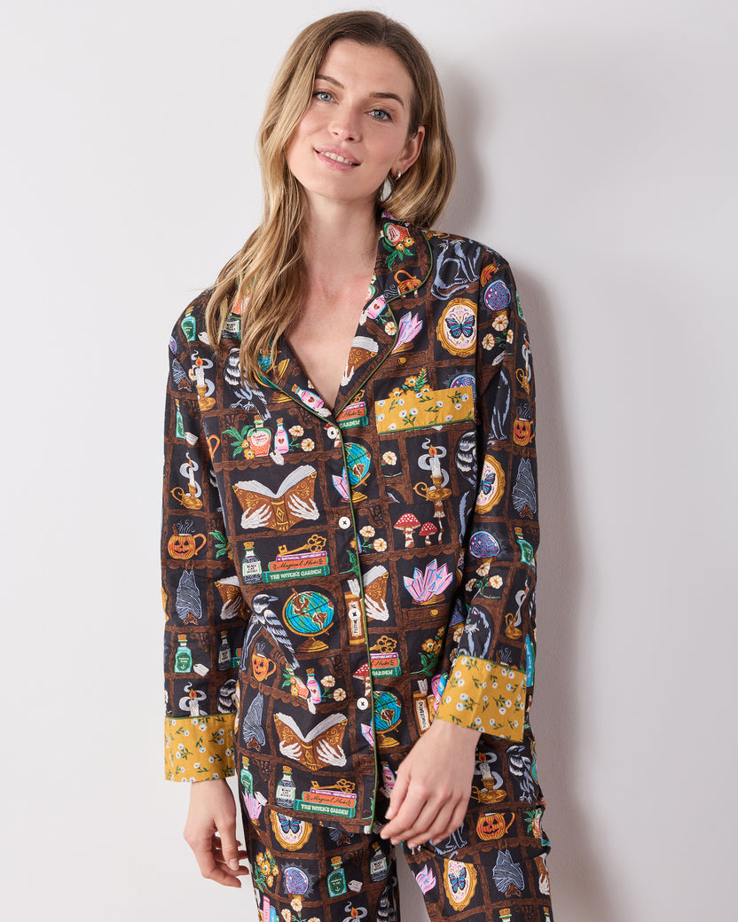 Enchanted Study - Long PJ Set - Obsidian