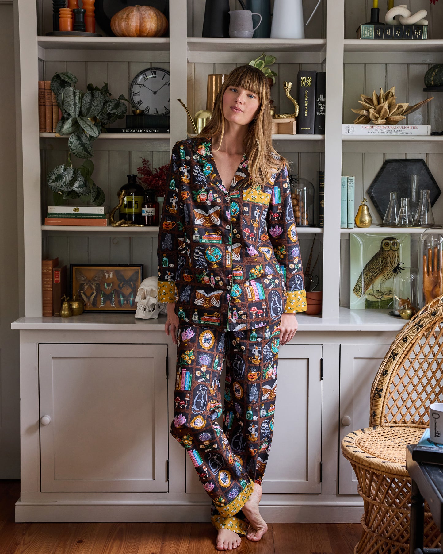 Enchanted Study - Long PJ Set - Obsidian