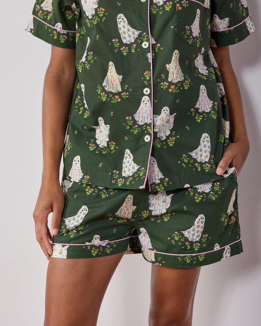 Gardening Ghosts - Short PJ Set - Overgrown Moss