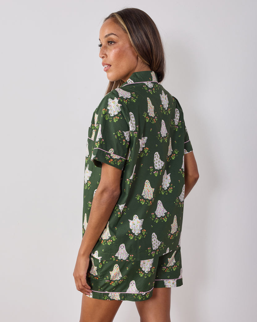 Gardening Ghosts - Short PJ Set - Overgrown Moss