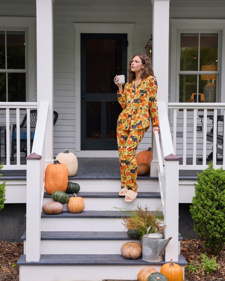 Pumpkin Prowl - Tall Long PJ Set - Salted Caramel
