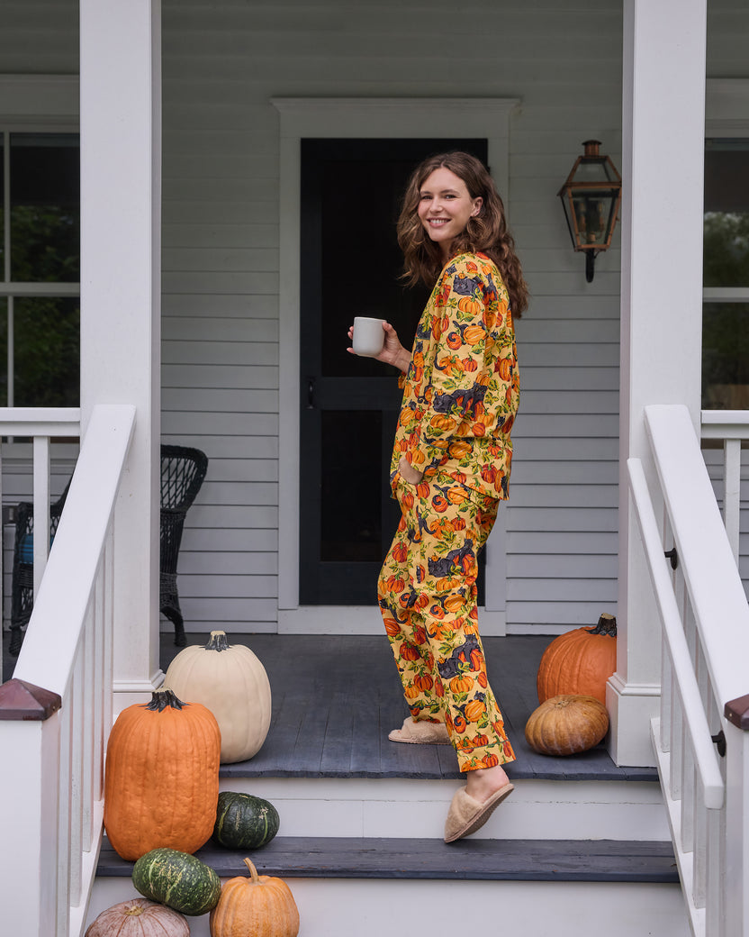 Pumpkin Prowl - Long PJ Set - Salted Caramel