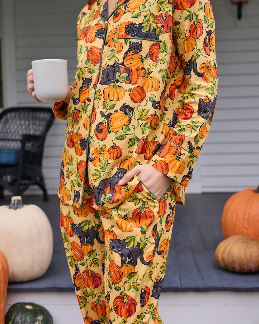 Pumpkin Prowl - Long PJ Set - Salted Caramel