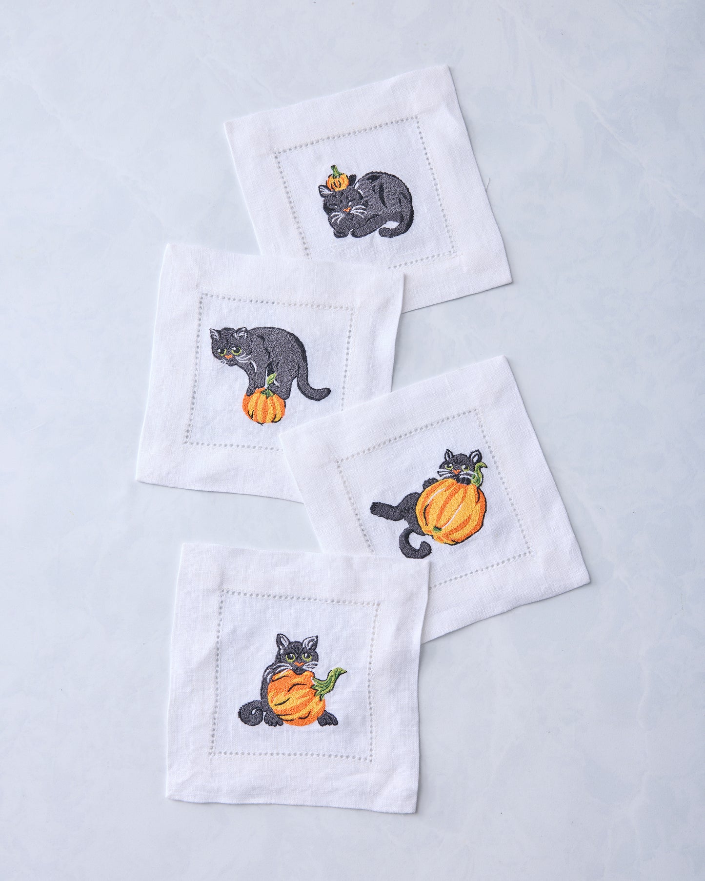 Pumpkin Prowl - Cocktail Napkins Set of 4 - Salted Caramel