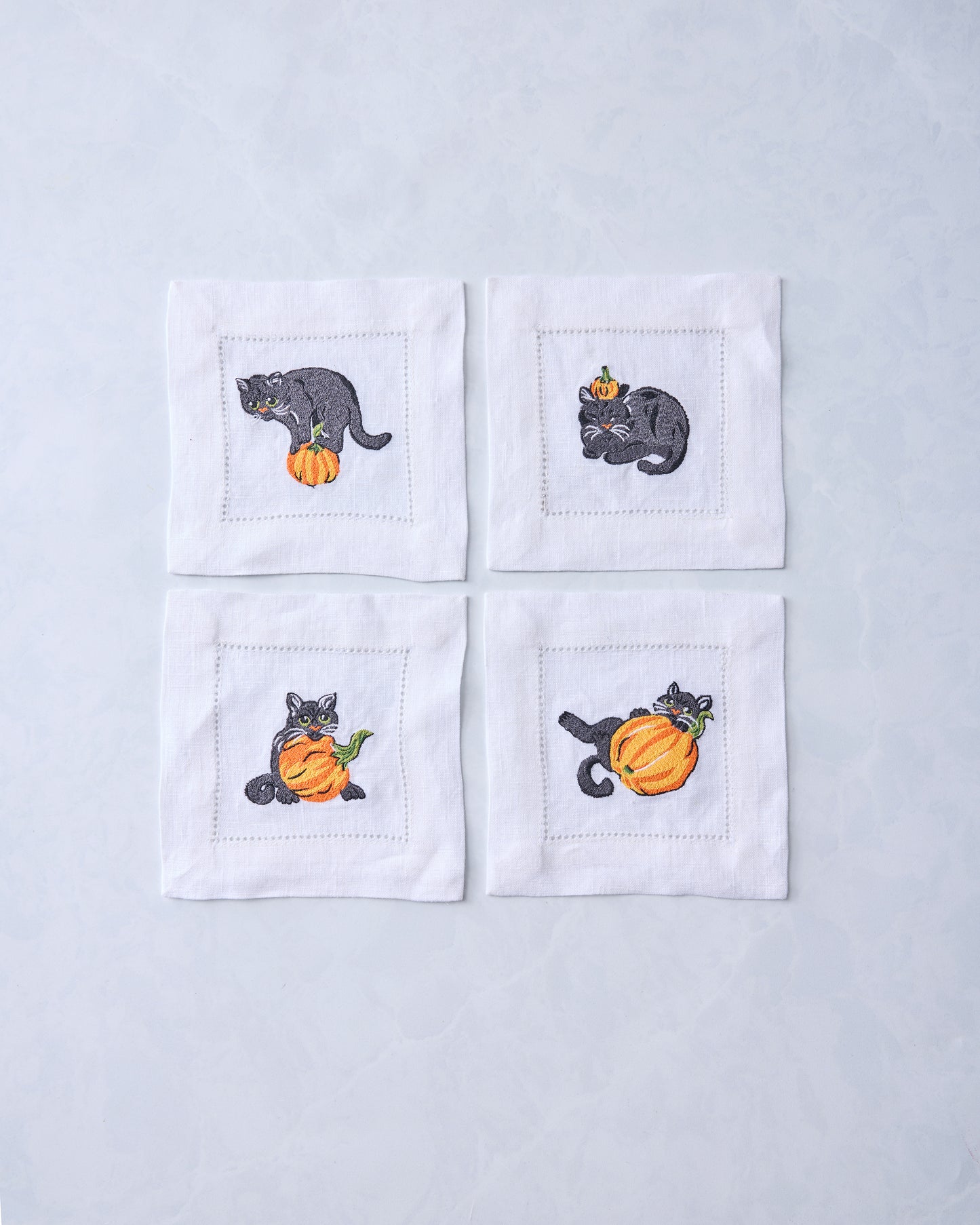 Pumpkin Prowl - Cocktail Napkins Set of 4 - Salted Caramel
