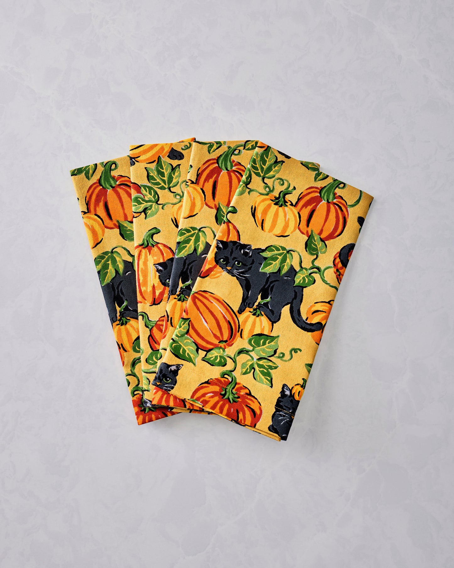 Pumpkin Prowl - Dinner Napkins Set of 4 - Salted Caramel