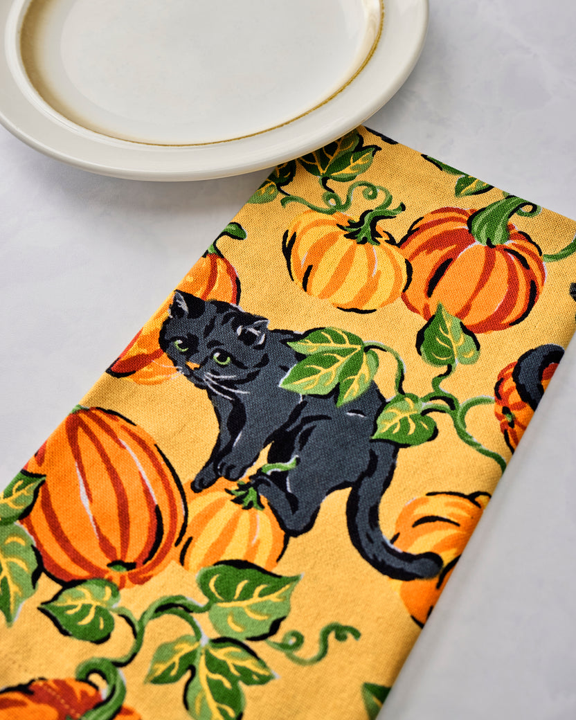 Pumpkin Prowl - Dinner Napkins Set of 4 - Salted Caramel
