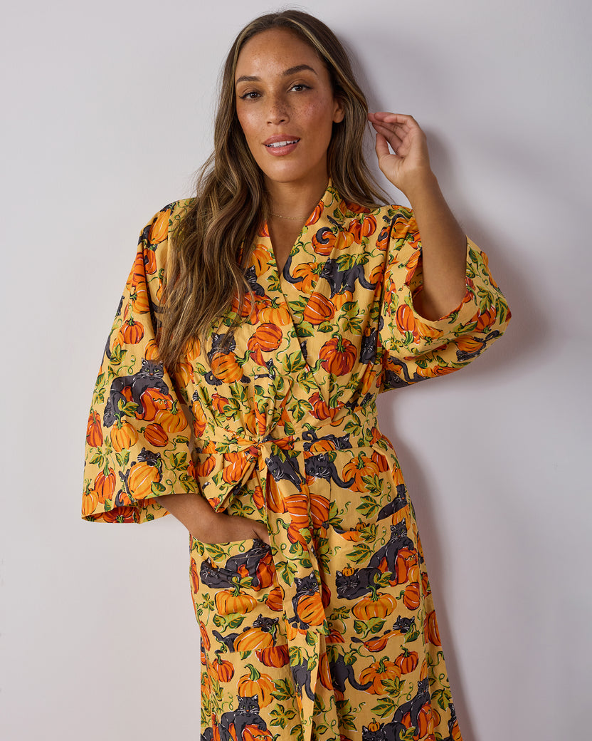 Pumpkin Prowl - Long Robe - Salted Caramel