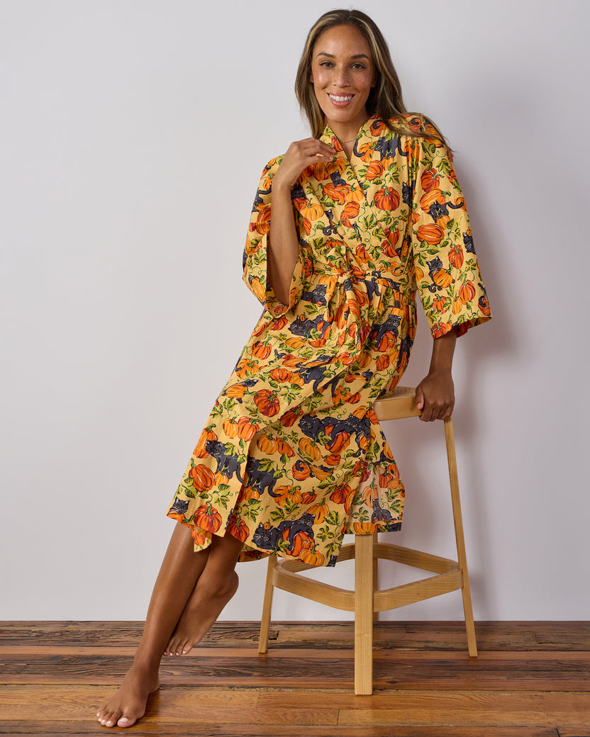 Pumpkin Prowl - Long Robe - Salted Caramel