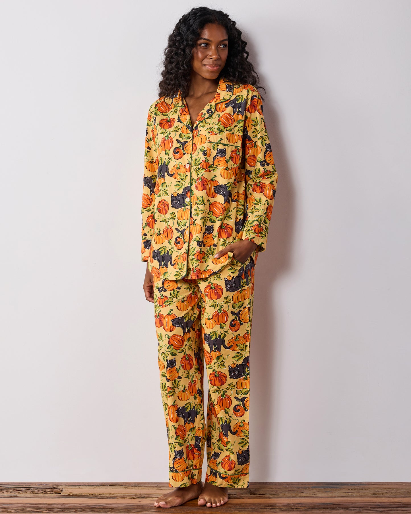Pumpkin Prowl - Long PJ Set - Salted Caramel