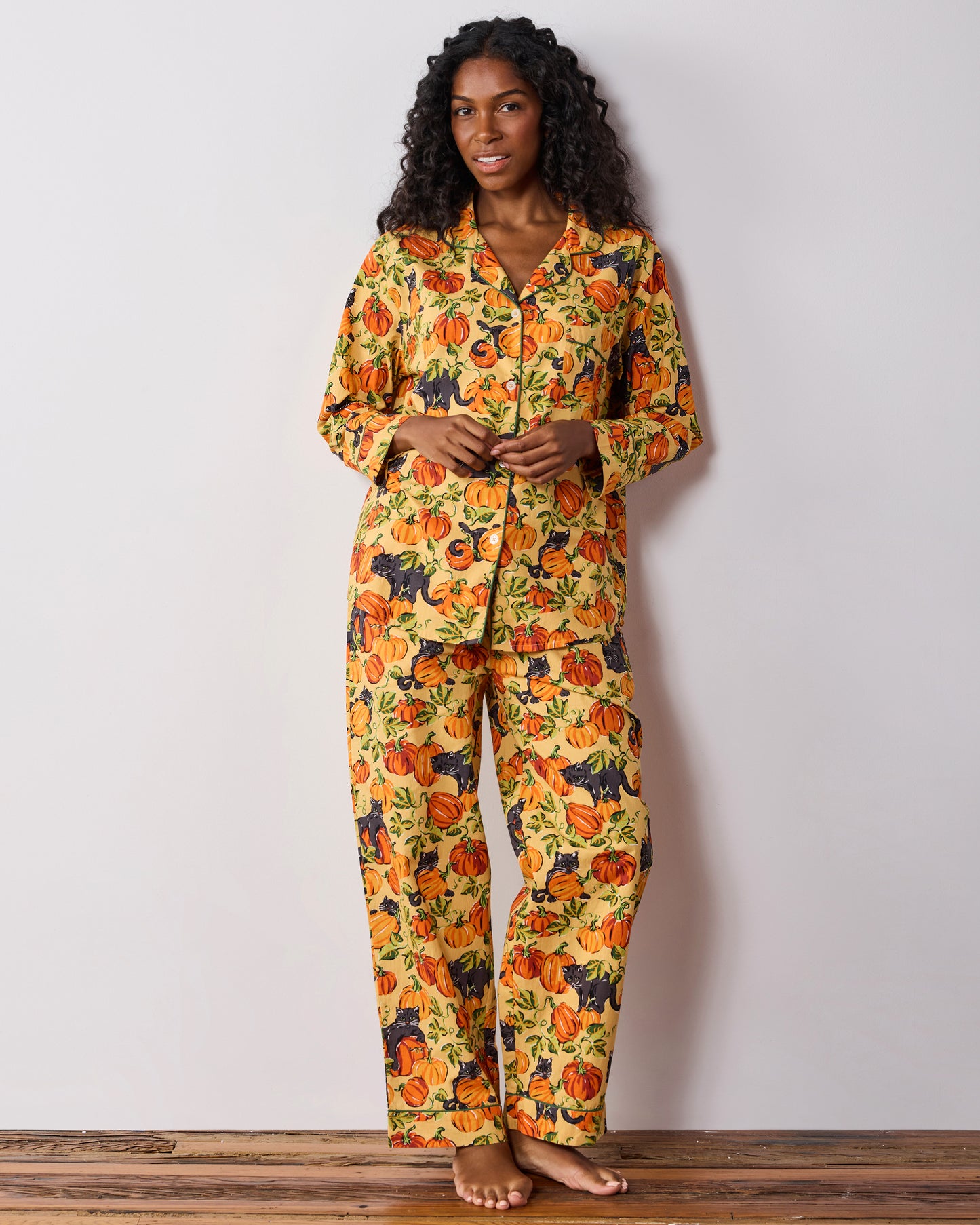 Pumpkin Prowl - Tall Long PJ Set - Salted Caramel