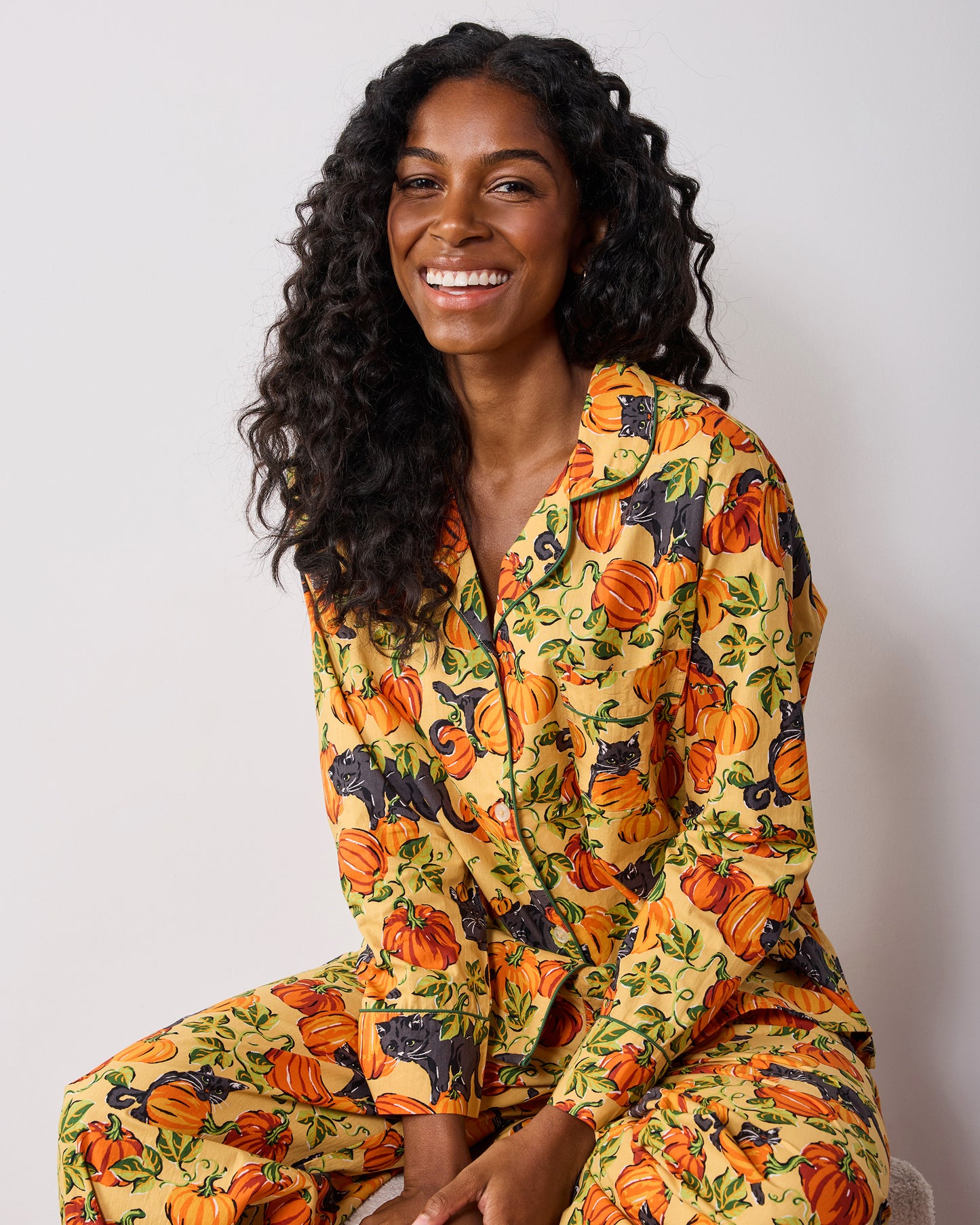 Pumpkin Prowl - Long PJ Set - Salted Caramel