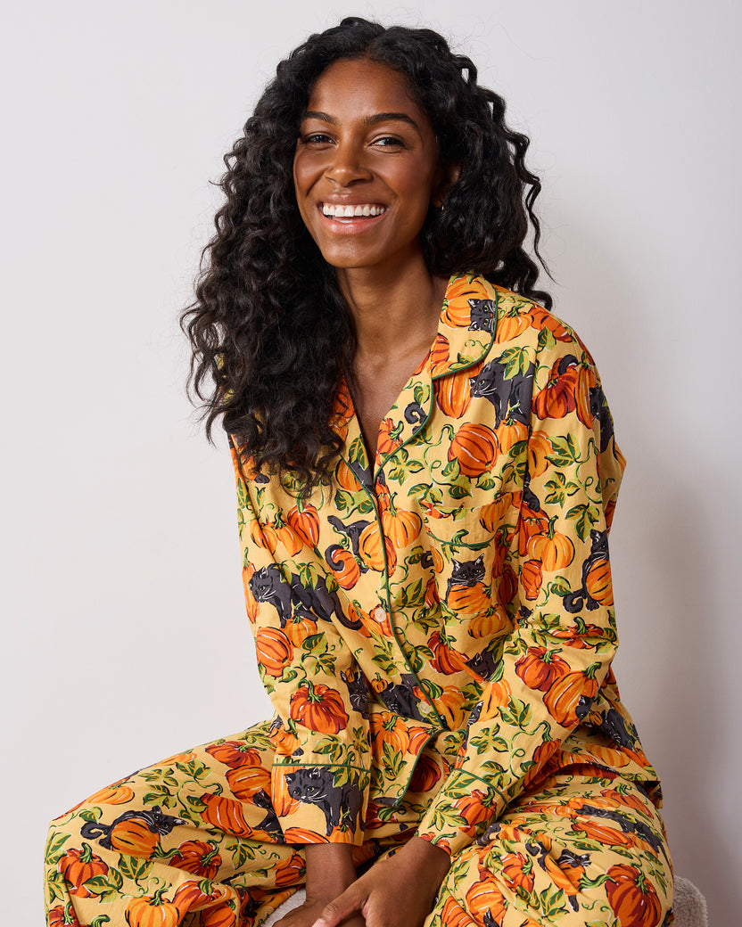 Pumpkin Prowl - Long PJ Set - Salted Caramel