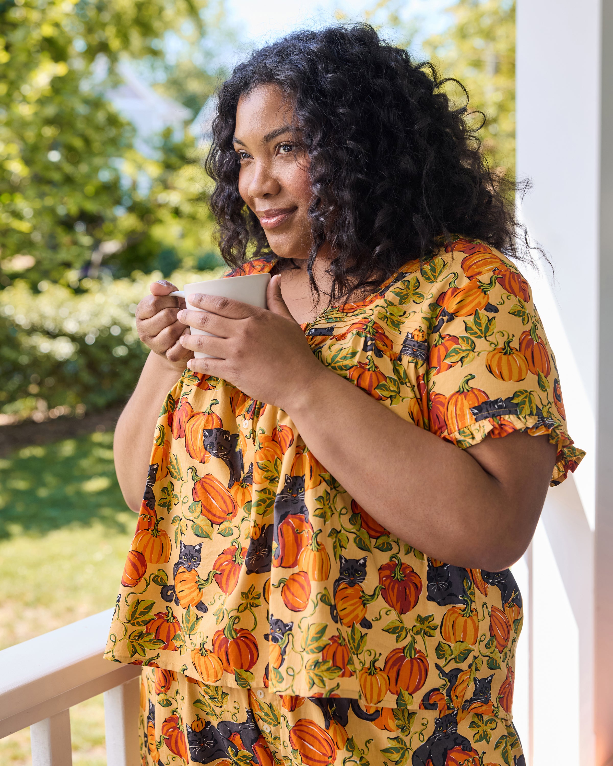 Pumpkin Prowl - Pintuck Cropped Set - Salted Caramel – Printfresh