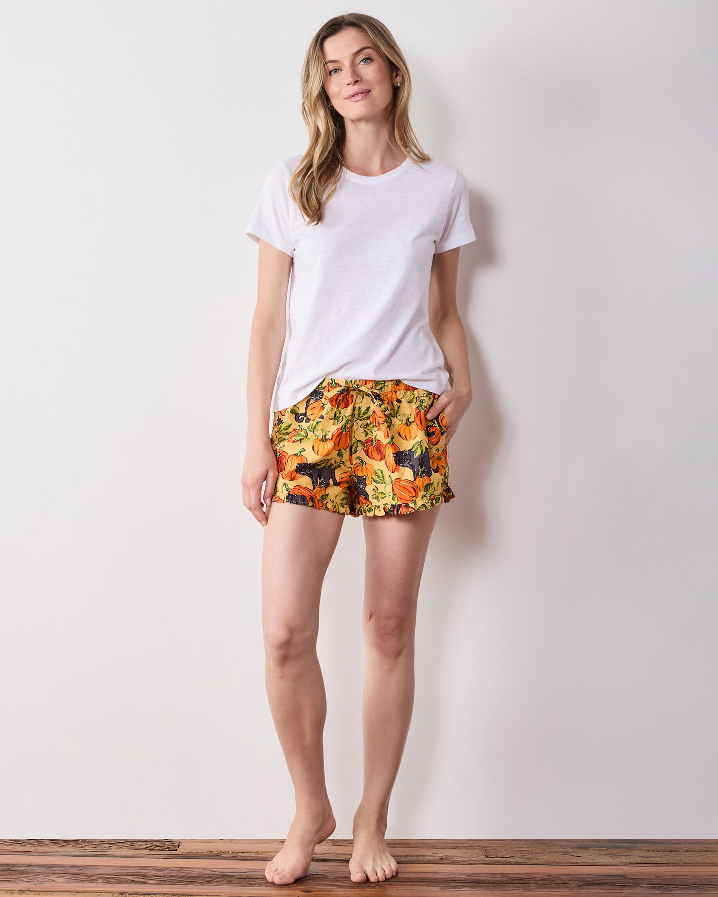 Pumpkin Prowl - Ruffle Shorts - Salted Caramel